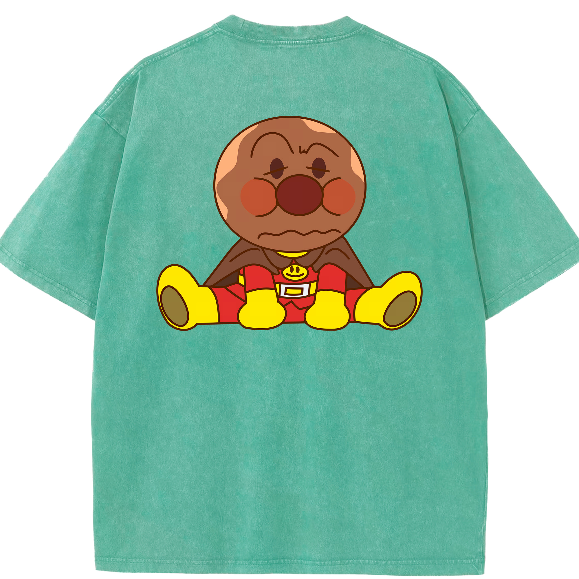 （画像用） アンパンマン Anpanman 綿100% ヴィンテージ風 半袖Tシャツ（背面プリント）